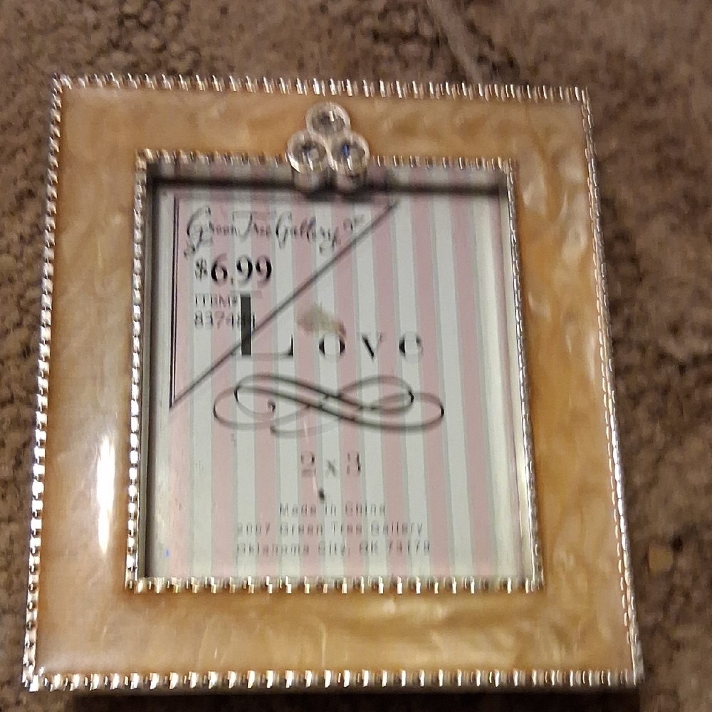 Elegant Cream and Silver Photo Frame